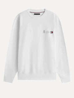 Moletom Tommy Hilfiger Masculino Treble Logos Branca