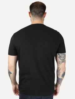 Camiseta Guess Masculina Logo Centro Bordado Preta