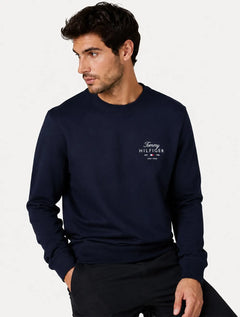 Moletom Tommy Hilfiger Masculino Brand Love Sweatshirt Azul Marinho