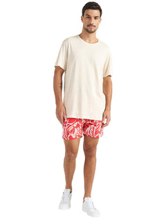 Camiseta Colcci Masculina Regular Linho Off-White Mescla