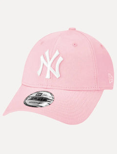Boné New Era 9Forty MLB New York Yankees White Logo Rosa