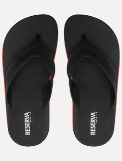 Chinelo Reserva Masculino RSV Deck Rubber Vernelho/ Preto