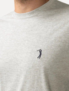 Camiseta Aleatory Masculina Navy Icon Off-White Mescla