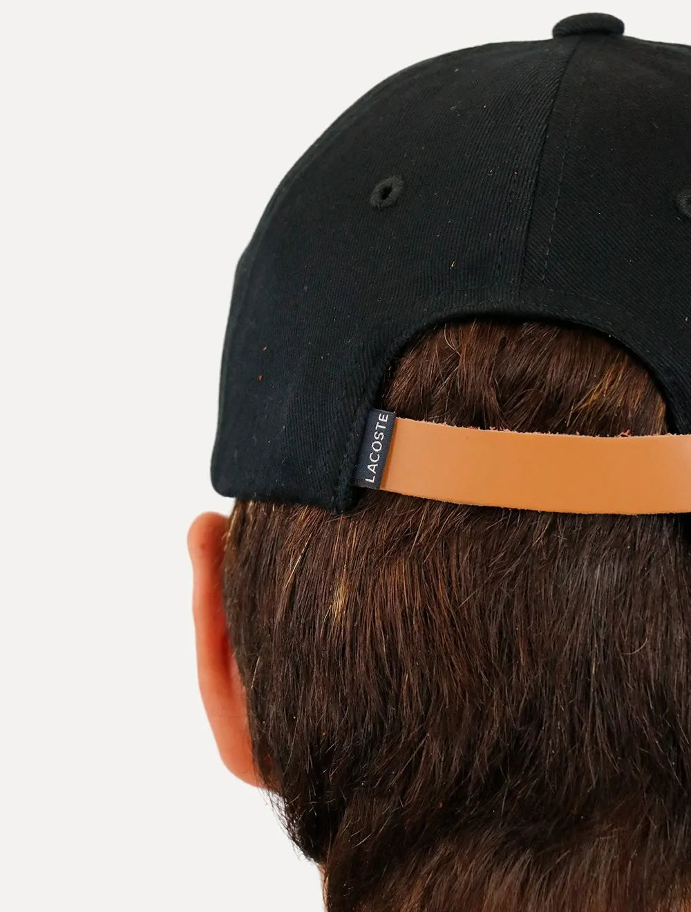 Boné Lacoste Gabardine Big Croco Preto