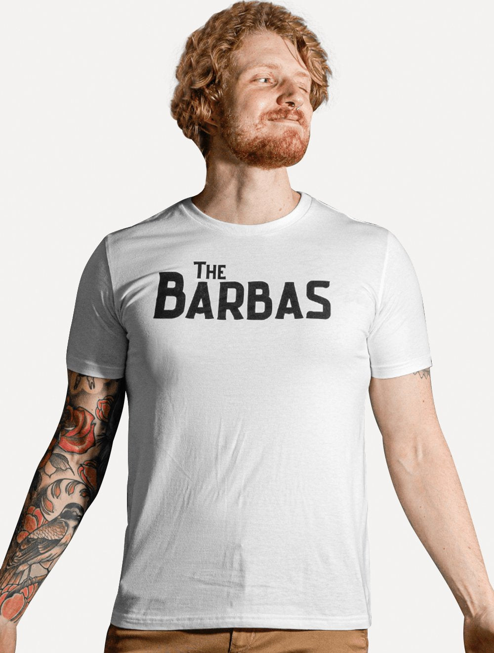 Camiseta King & Joe Masculina Collab The Barbas Branca