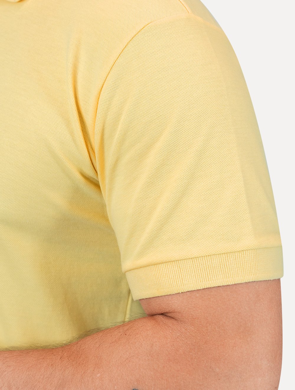Polo Aramis Masculina Piquet Lisa Mono Icon Amarela
