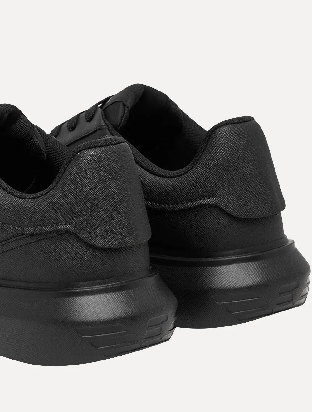 Tênis Empório Armani Masculino Logo Águia Metálico Preto