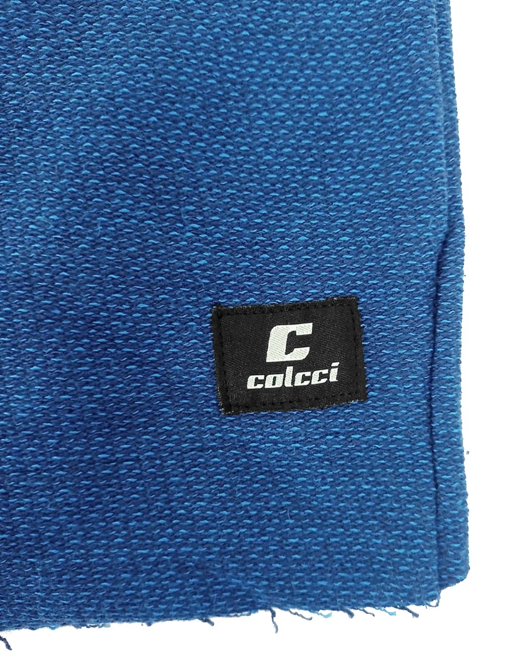 Moletom Colcci Masculino Hoodie Full-Zip Texture Refile Azul Escuro Mescla