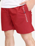 Short Tommy Hilfiger Masculino Long Drawstring Core Logo Vermelho