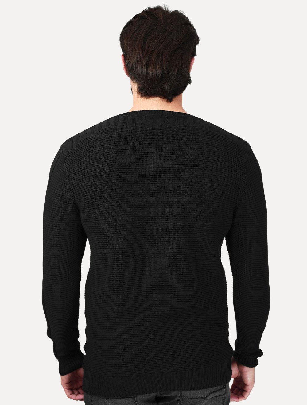 Suéter Dixen Masculino Tricot Straight Braids Preto