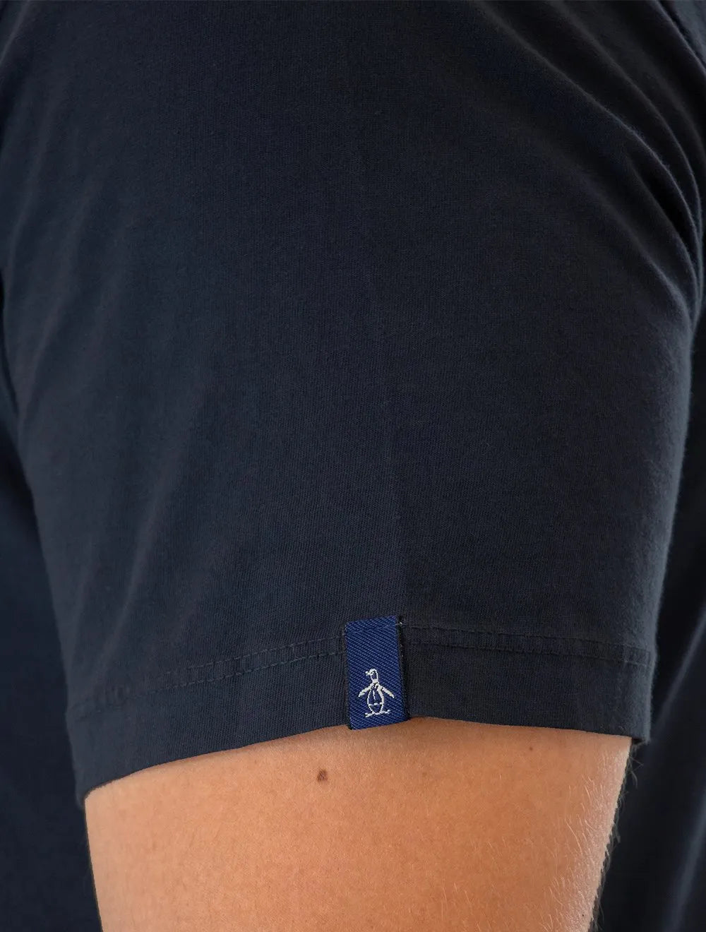 Camiseta Original Penguin Masculina Med Circle Logo Azul Marinho