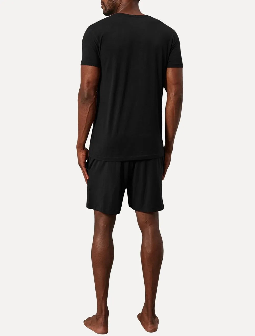 Pijama Calvin Klein Curto Bermuda Modal CK Logo Grande Preto