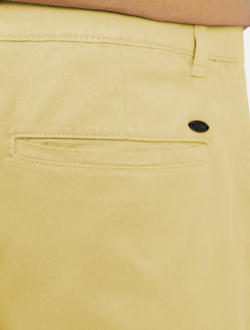 Bermuda Aramis Masculina Chino Color Basica Amarelo Claro