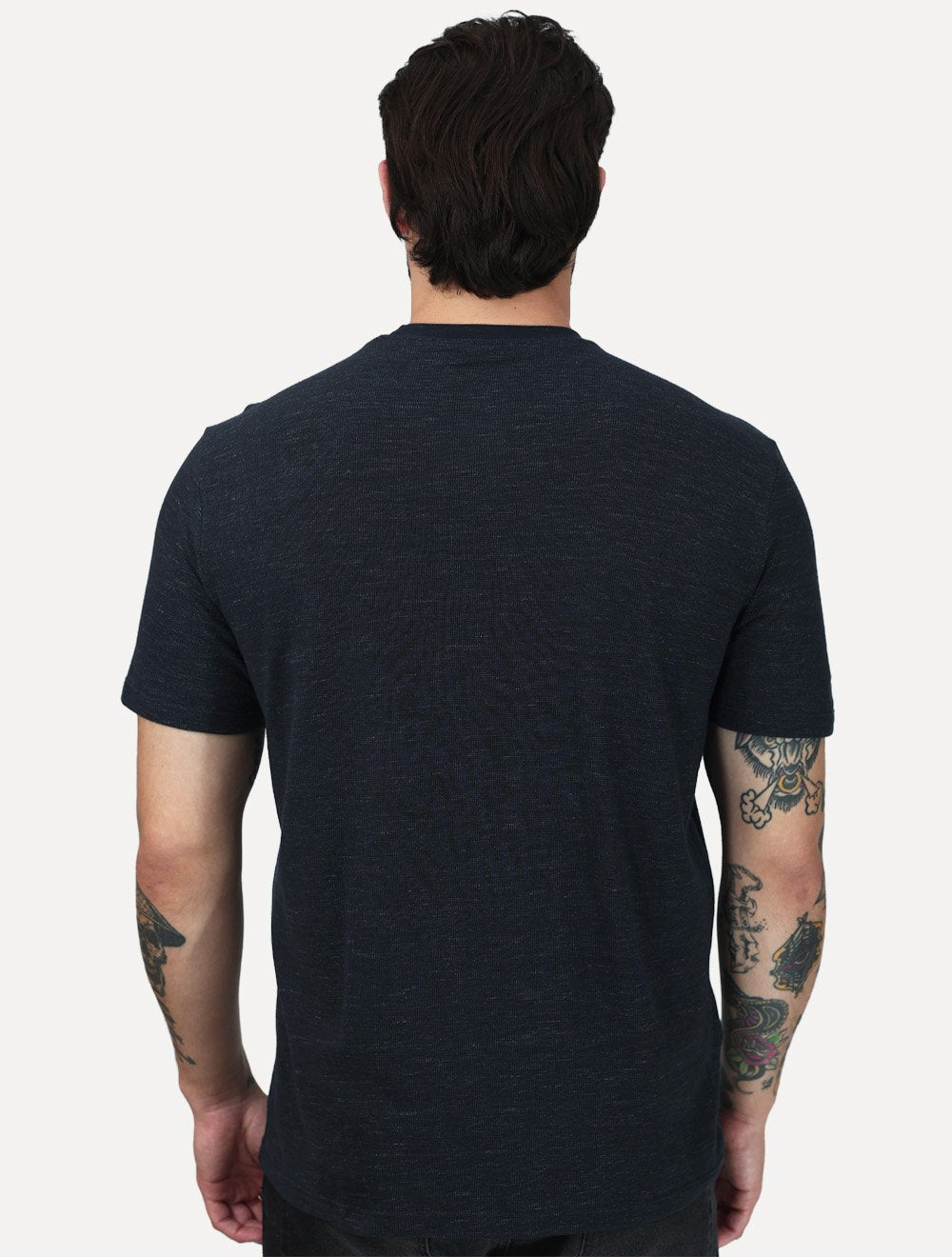 Camiseta Calvin Klein Jeans Masculina Piquet Núvola Azul Marinho