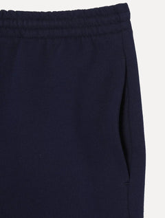 Bermuda Lacoste Masculina Moletom Basica Lisa Azul Marinho