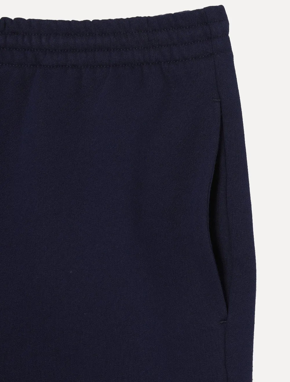 Bermuda Lacoste Masculina Moletom Basica Lisa Azul Marinho