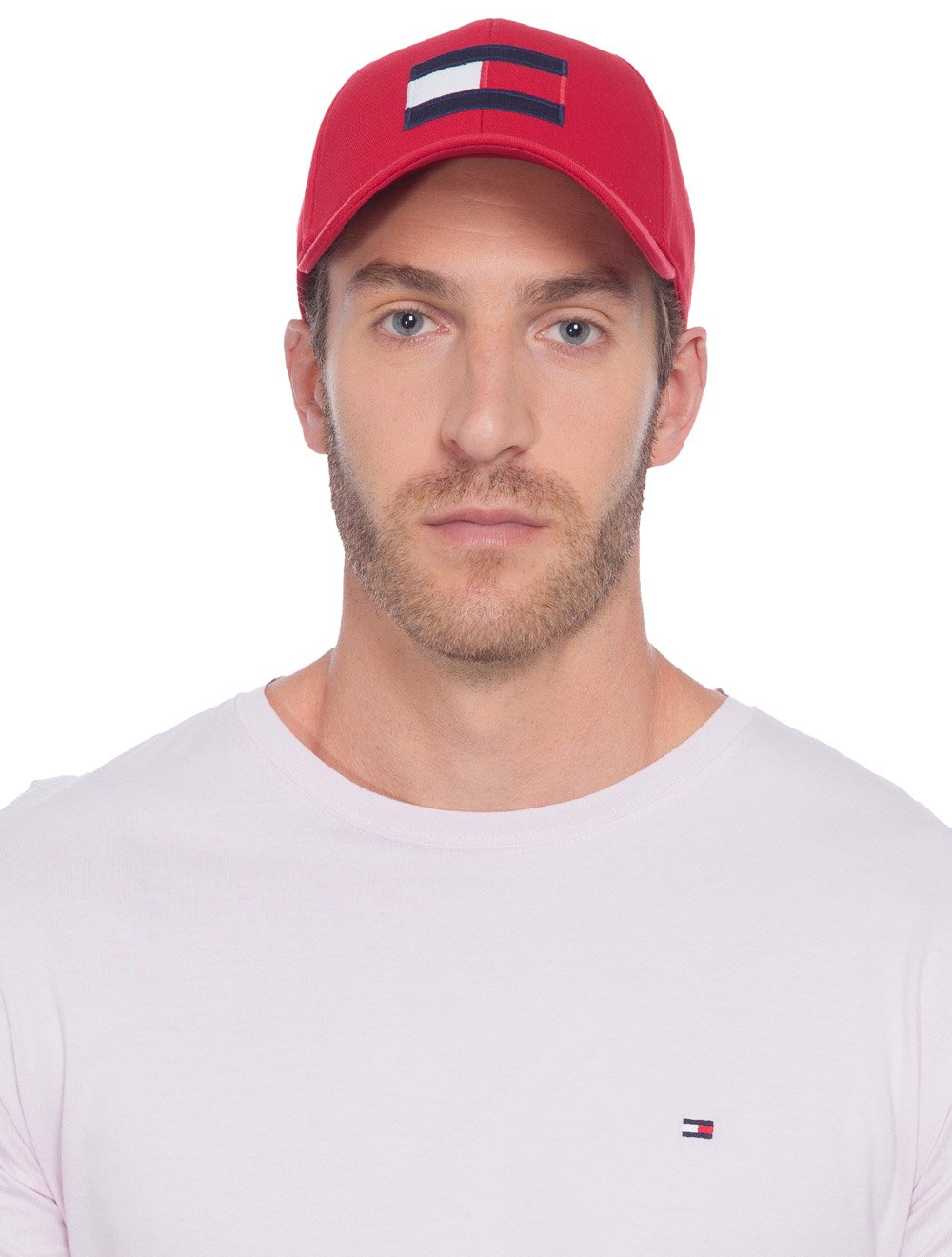 Boné Tommy Hilfiger Big Flag Cap Vermelho