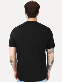 Camiseta Tommy Hilfiger Masculina Regular Small Crest Outline Preta