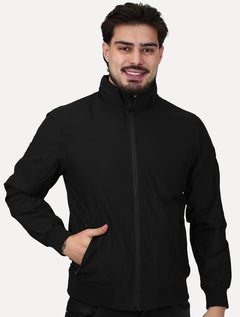 Jaqueta King & Joe Masculina Nylon Premium Capuz Preta