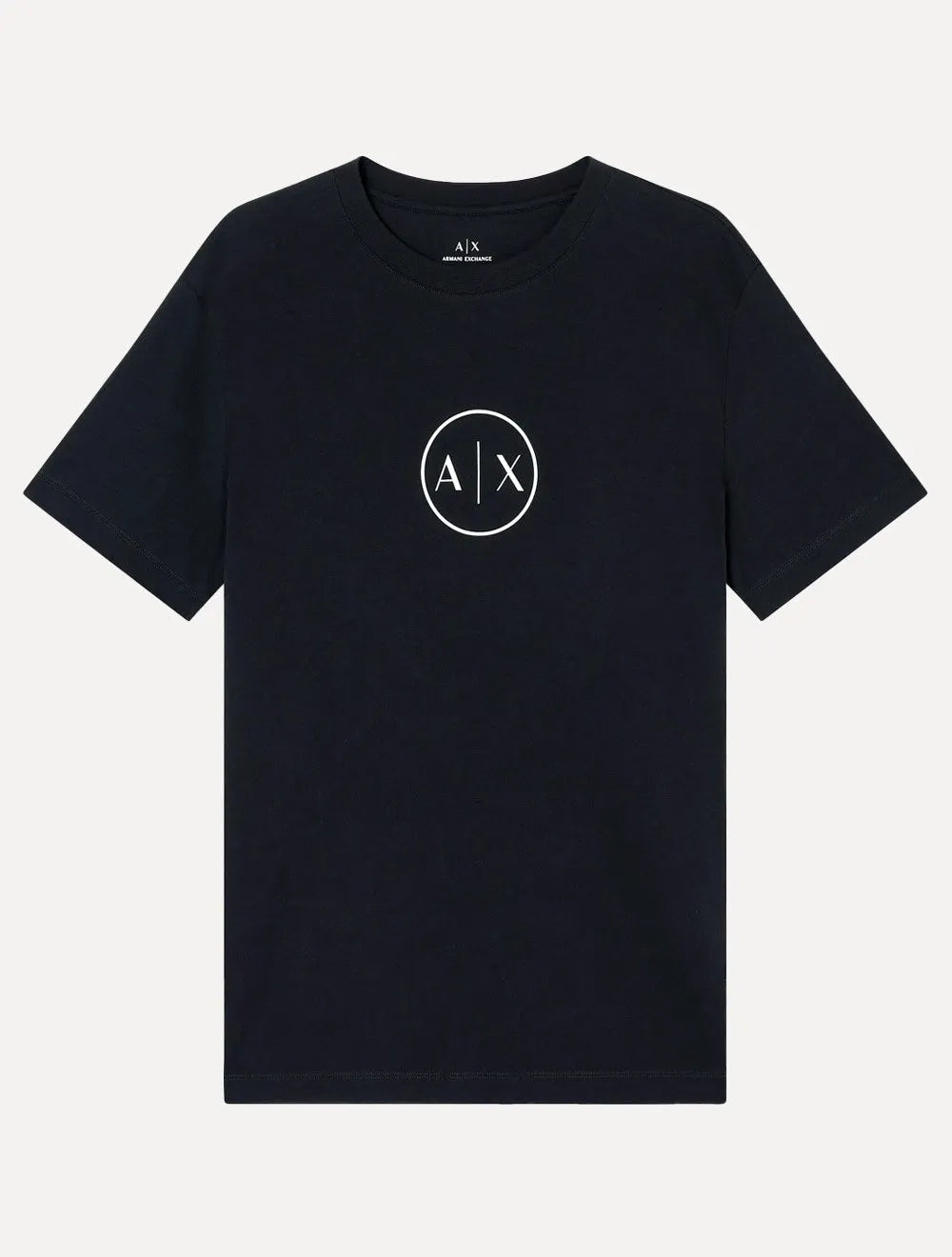 Camiseta Armani Exchange Masculina Regular Circle AX Logo Azul Marinho