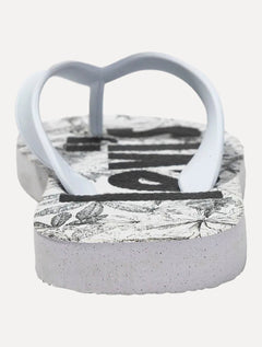 Chinelo Levis Printed Mono Flower Branco