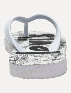 Chinelo Levis Printed Mono Flower Branco