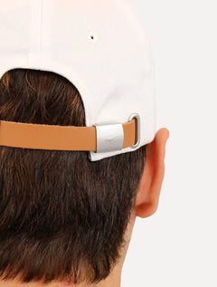 Boné Lacoste Gabardine Big Croco Branco