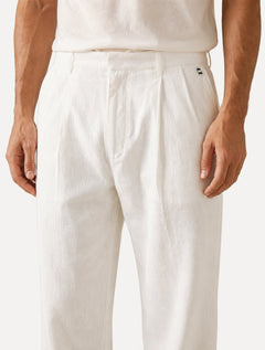 Calça Reserva Masculina Linho  Casual Relax Branco