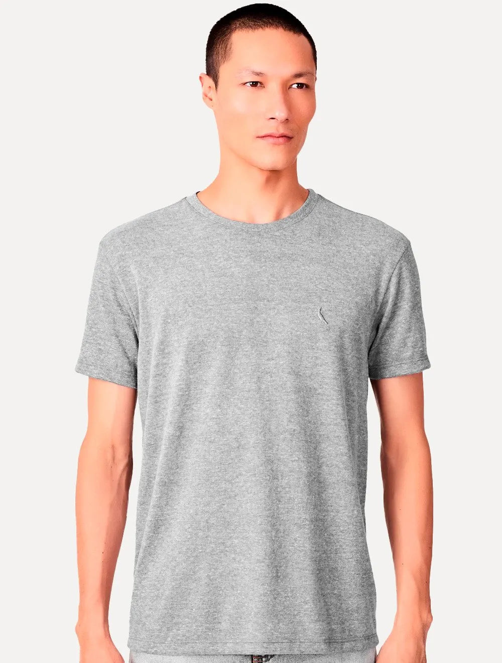 Camiseta Reserva Masculina Lisa Back Woodpecker Cinza Mescla