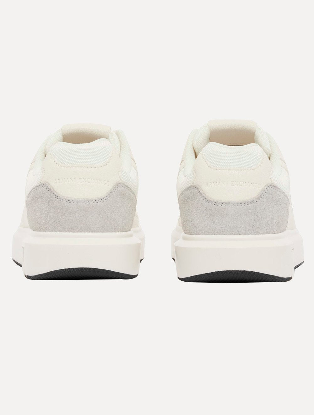 Tênis Armani Exchange Masculino Suede Sneaker Rubber Sole Branco