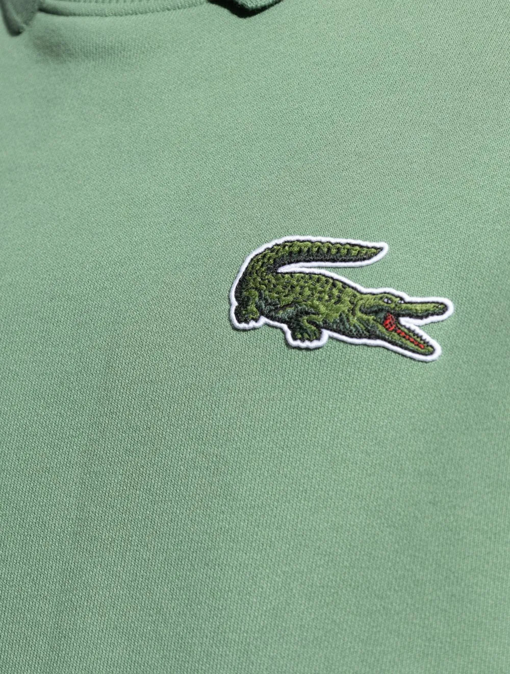 Moletom Lacoste Masculino Crewneck Loose Crocodile Badge Verde