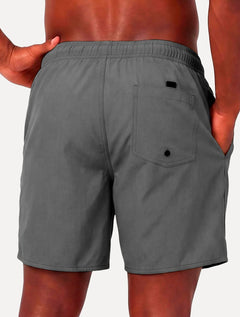 Short Aramis Masculino D'Água Elastico Logo Cinza Escuro