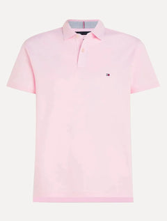 Polo Tommy Hilfiger Masculina Regular Piquet 1985 Rosa Claro