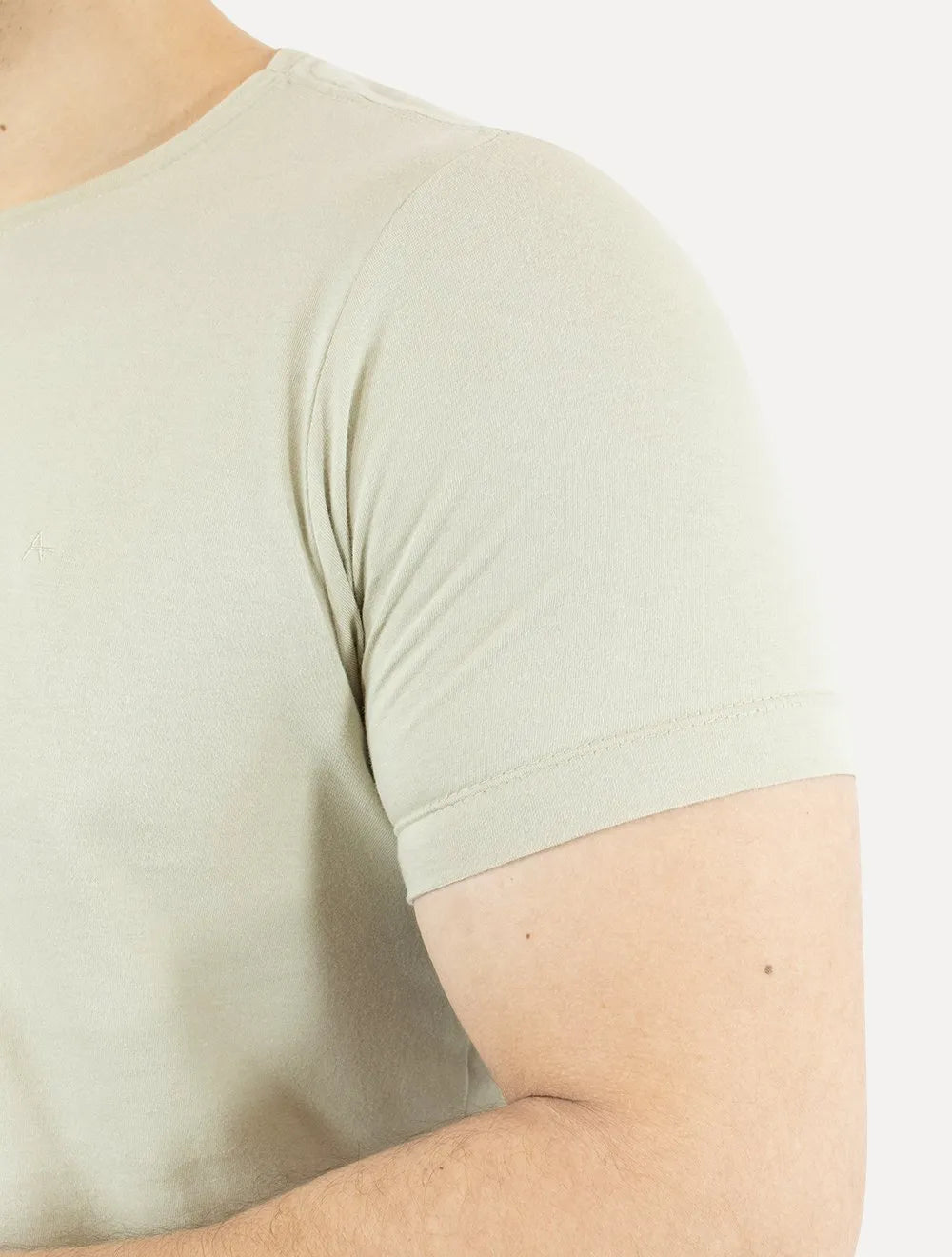 Camiseta Aramis Masculina Basic Lisa Caqui Claro