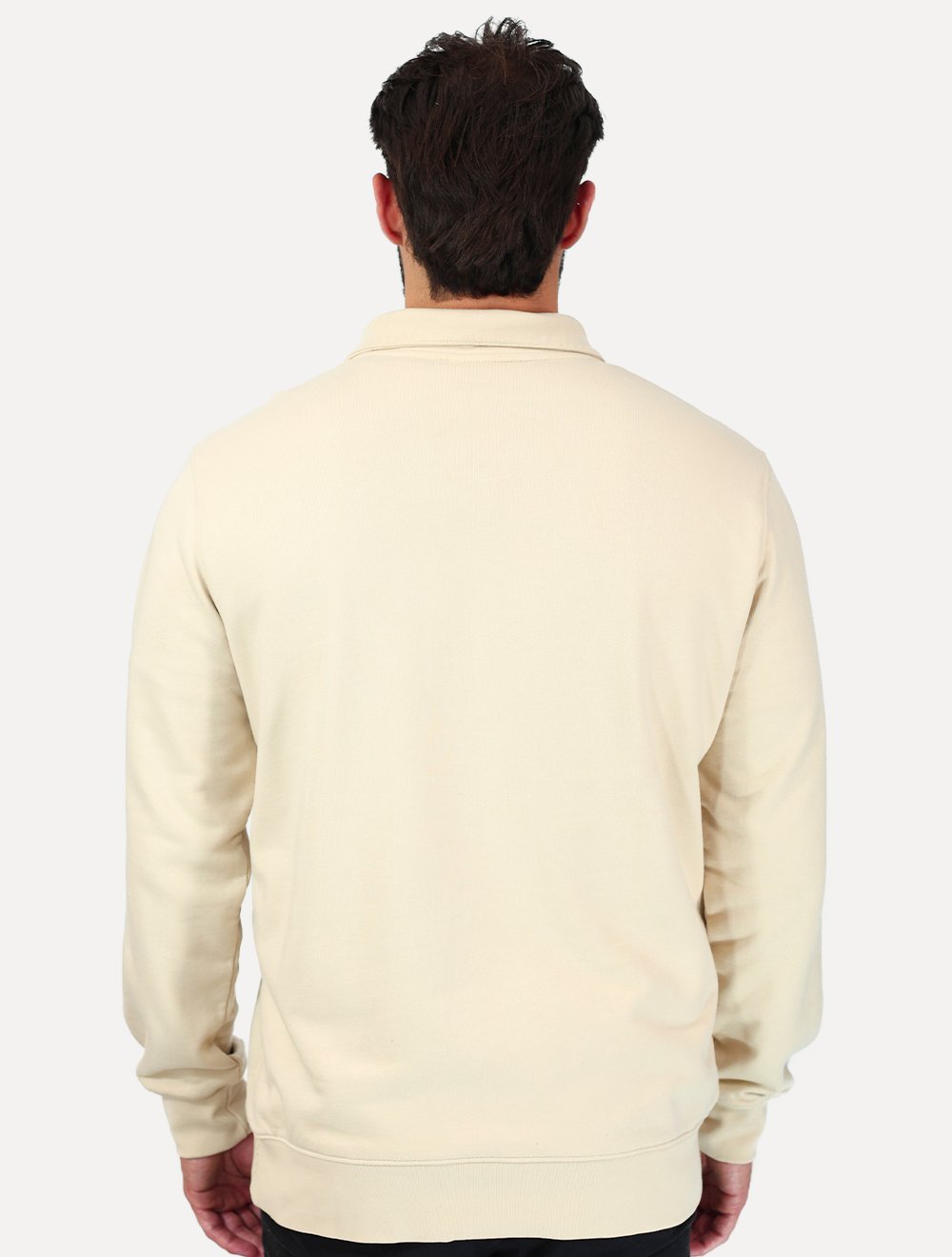 Moletom Levis Masculino Half Zip Housemark Icon Areia