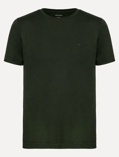 Camiseta Aramis Masculina Basic Lisa Mono Icon Verde Escuro