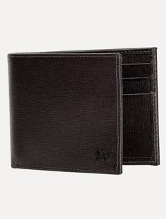 Carteira Aramis Masculina Couro Saffiano Marrom Café