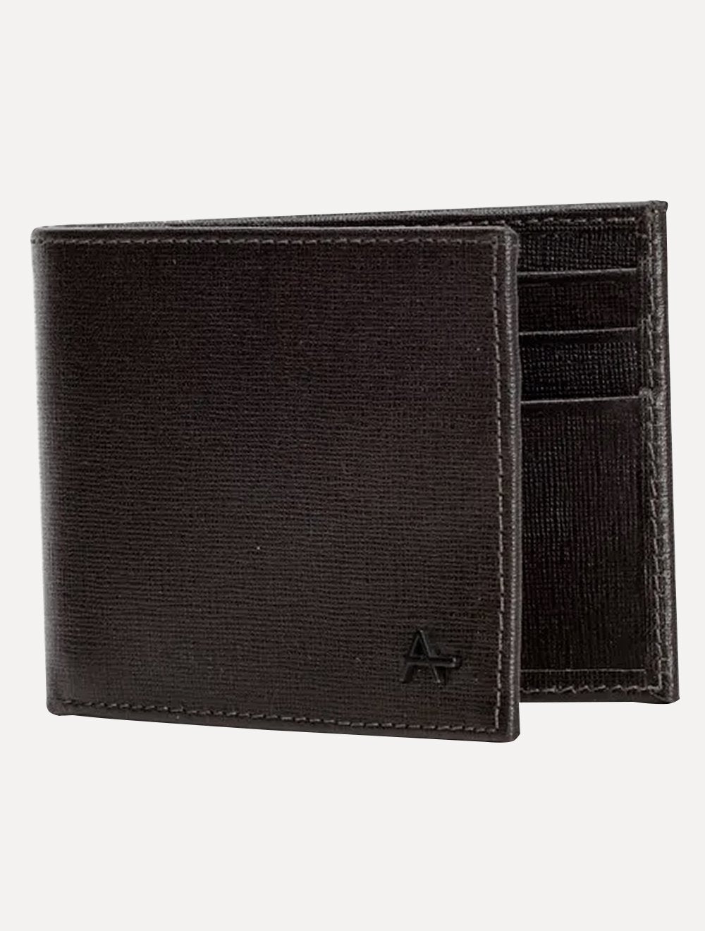 Carteira Aramis Masculina Couro Saffiano Marrom Café