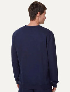 Moletom John John Masculino Embossed Logo Azul Marinho