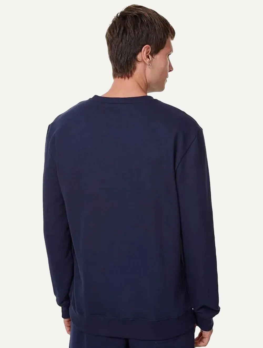 Moletom John John Masculino Embossed Logo Azul Marinho