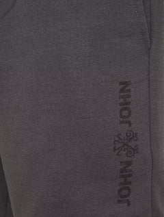 Bermuda John John Masculina Moletom New Basic Cinza Escuro