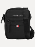 Bolsa Bag Tommy Hilfiger Masculina Essential Pu Mini Reporter Preta