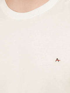 Camiseta Aramis Masculina Basic Lisa Dark Logo Off White