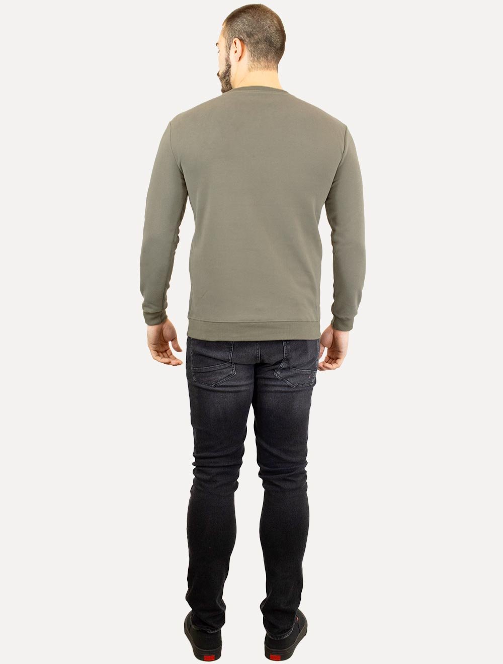 Moletom Dixen Masculino Crewneck Liso Verde