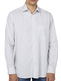 Camisa Dudalina Masculina Comfort Pocket Listrada Lines Azul