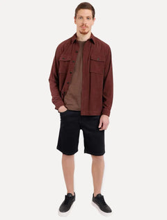 Camiseta Aramis Masculina Eco Lisa Marrom Mescla
