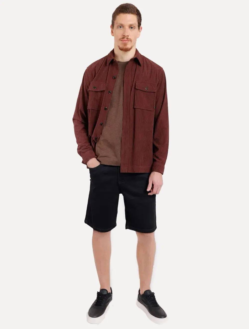Camiseta Aramis Masculina Eco Lisa Marrom Mescla