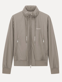 Jaqueta Armani Exchange Masculina Nylon Elástico Caqui
