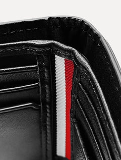 Carteira Tommy Hilfiger Masculina Couro Corporate Mini CC Preta