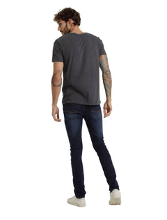 Calça Replay Jeans Masculina Tinmar Skinny Stoned Blue Azul Médio